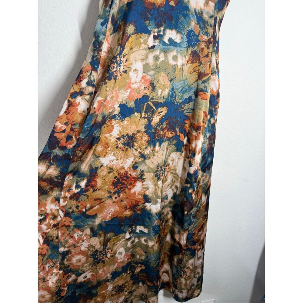 Nicole Miller New York Floral Maxi Dress Size S Sleeveless Strappy Boho - Picture 4 of 16